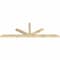 Ekena Millwork Saratoga Rough Sawn Timber Gable Bracket, Douglas Fir, 108"W x 36"H x 4"D x 4"F, 8/12 Pitch GBW108X36X0404SAR00RDF - alternate 3
